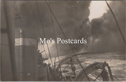 Naval Shipping Postcard - H.M.S. Velox, Destroyer Making a Smoke Screen  SW16734