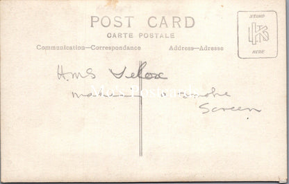 Naval Shipping Postcard - H.M.S. Velox, Destroyer Making a Smoke Screen  SW16734