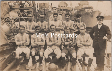 Naval Postcard - HMS Vanity Football Team  SW20250