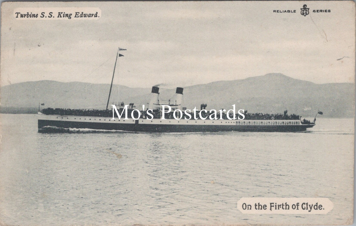 Shipping Postcard - Turbine S.S.King Edward on The Firth of Clyde SW16807