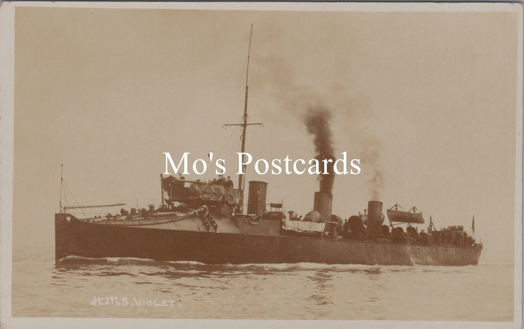 Naval Postcard - HMS Violet    SW20255