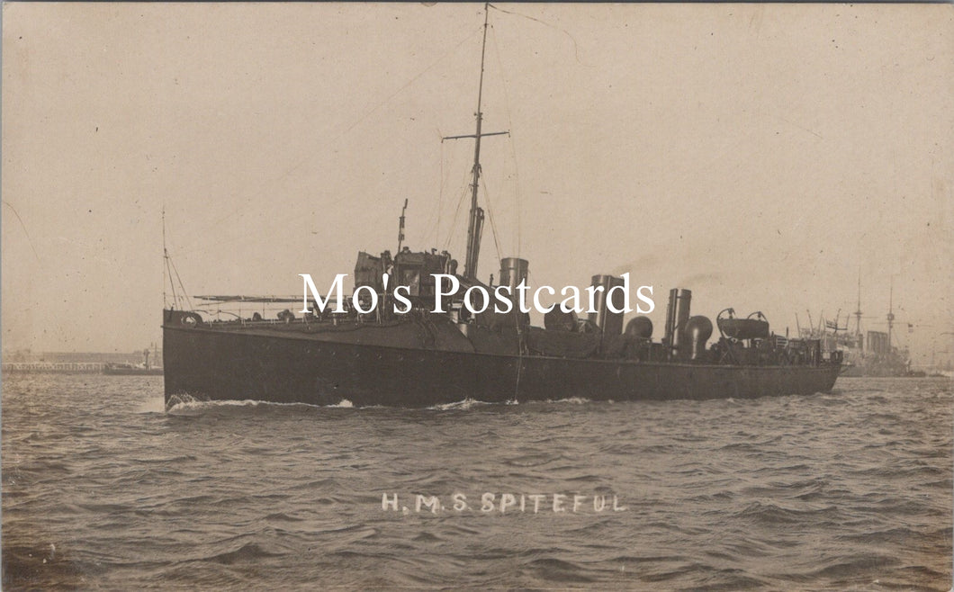 Naval Postcard - HMS Spiteful    SW20258