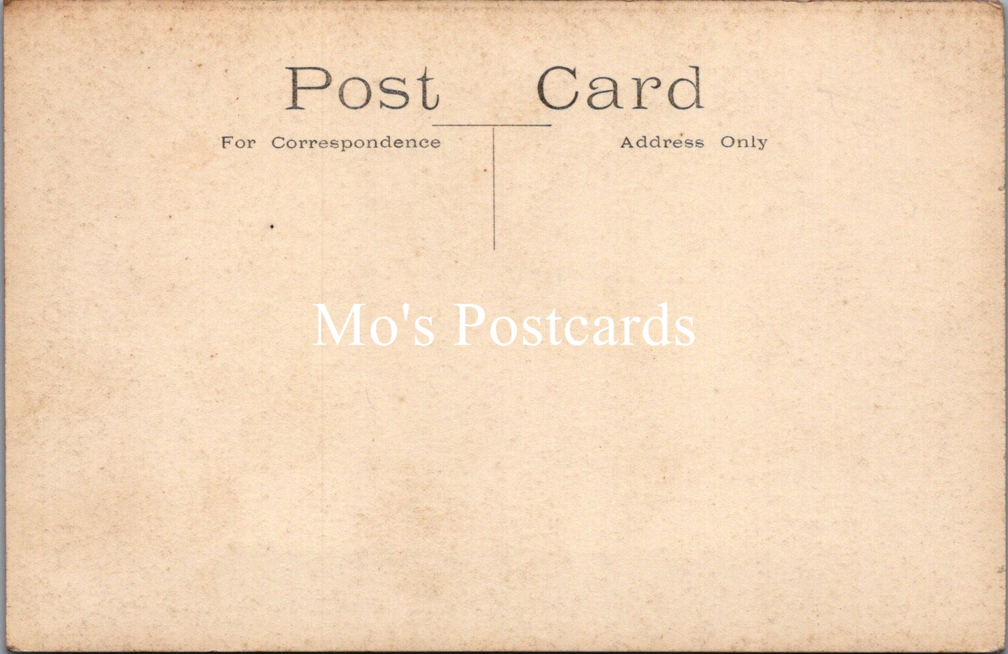 Vintage-style postcard with a beige background