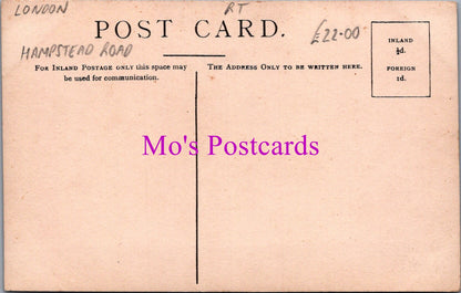 London Postcard - Hampstead Road, Coleing & Son The Cash Drapers SW14654