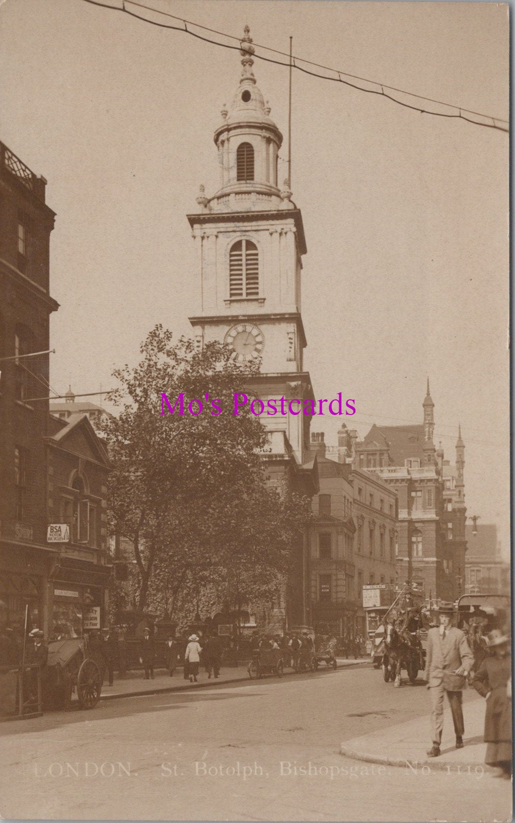 London Postcard - St Botolph, Bishopsgate SW14660
