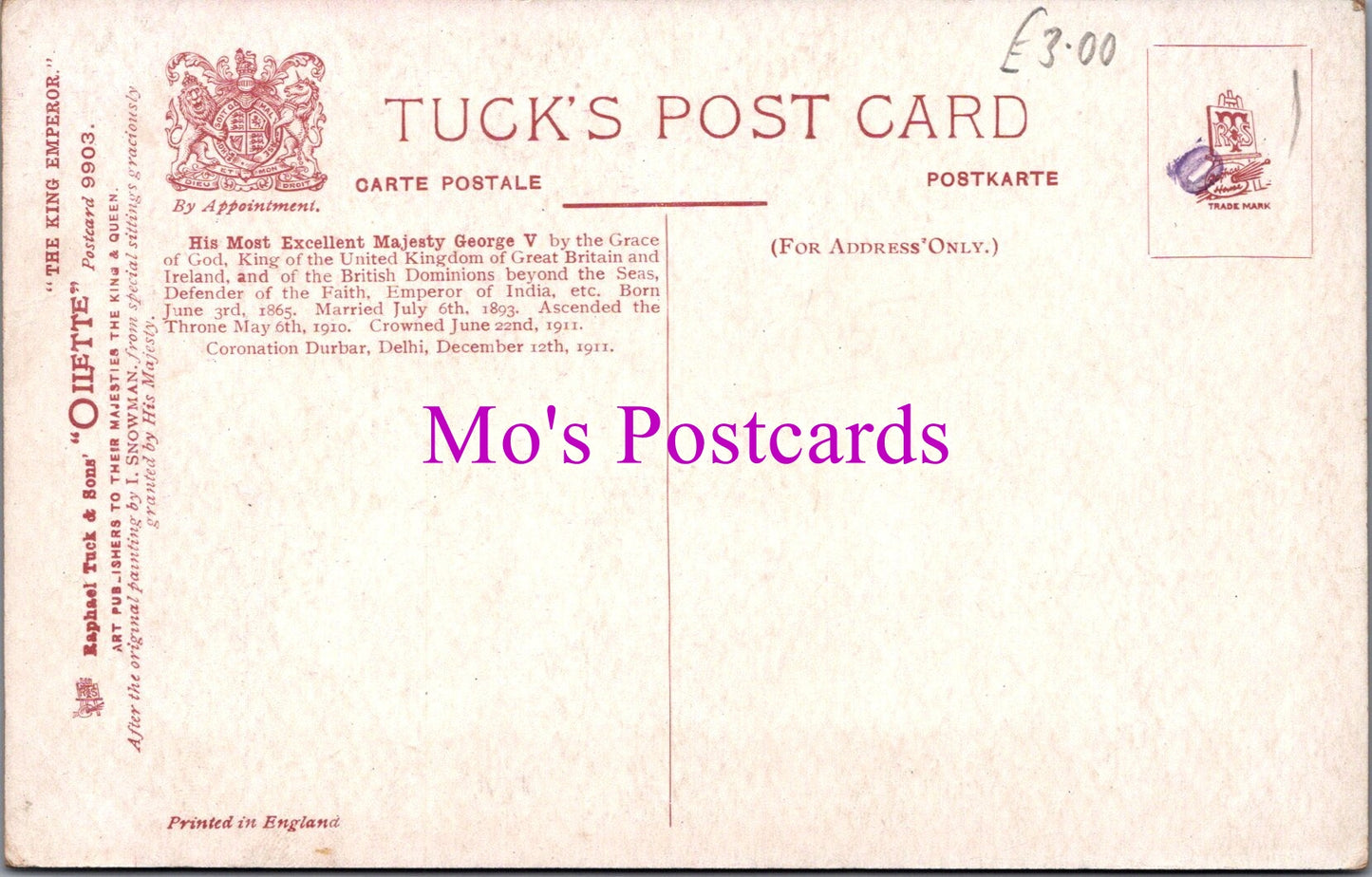 Royalty Postcard - The King Emperor, King George V -  SW14596