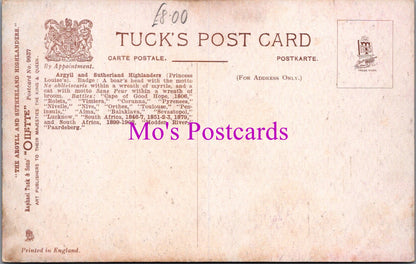 Military Postcard - Argyll and Sutherland Highlanders  SW14619