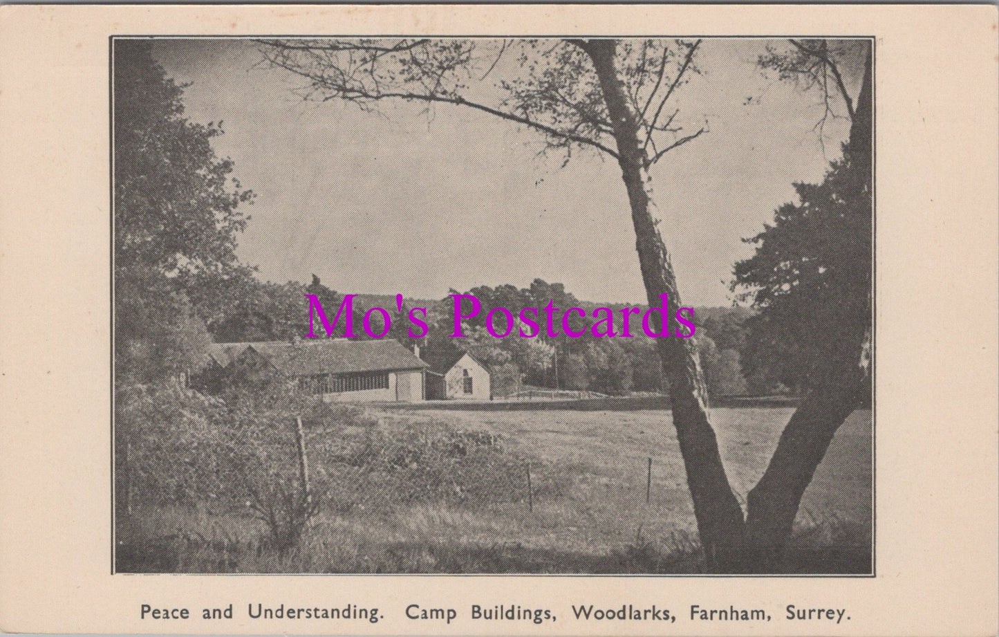 Surrey Postcard - Camp Buildings, Woodlarks, Farnham  SW15588