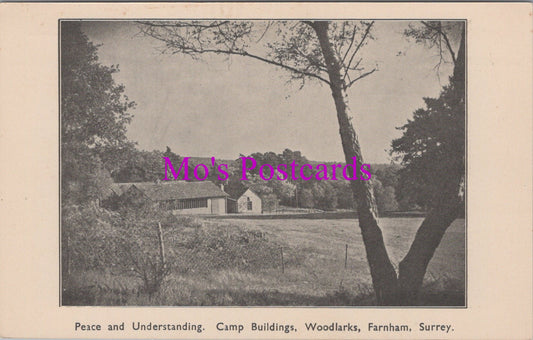 Surrey Postcard - Camp Buildings, Woodlarks, Farnham  SW15588