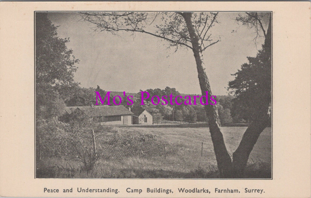 Surrey Postcard - Camp Buildings, Woodlarks, Farnham  SW15588