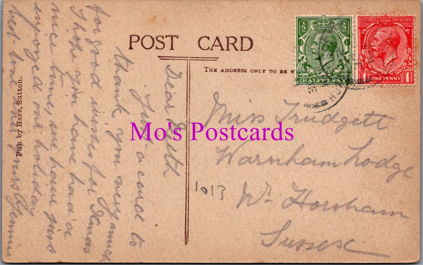 Sussex Postcard - Sutton Village  SW15980