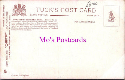 Military Postcard - A Yeoman of The Guard, State Dress  SW15124