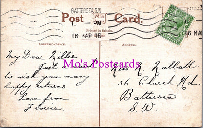 Greetings Postcard - A Birthday Wish, Flowers   SW15981