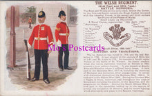 Load image into Gallery viewer, Military Postcard - The Welsh Regiment, 41st and 69th Foot  SW15984
