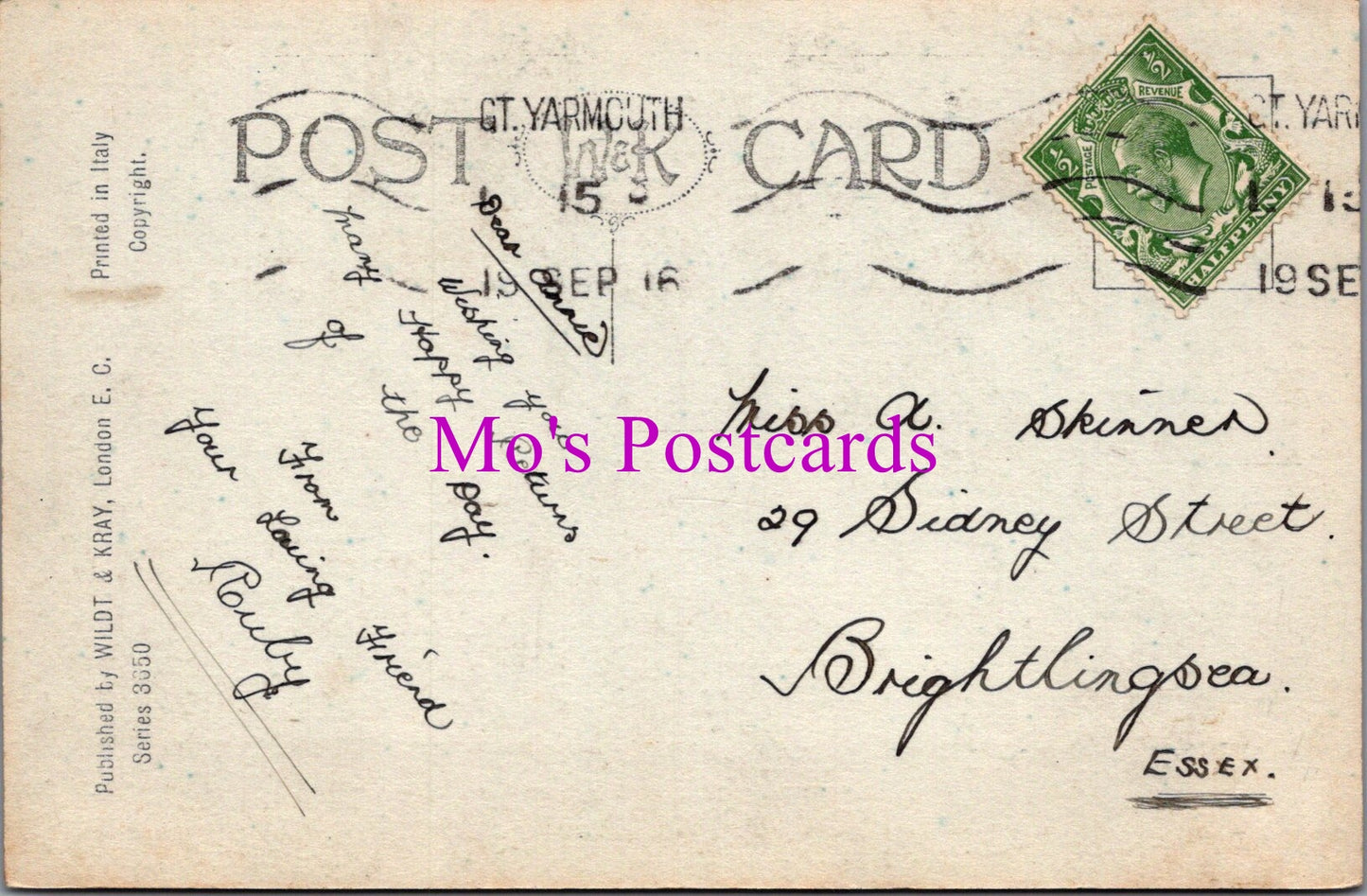 Greetings Postcard - Loving Birthday Wishes  SW15986