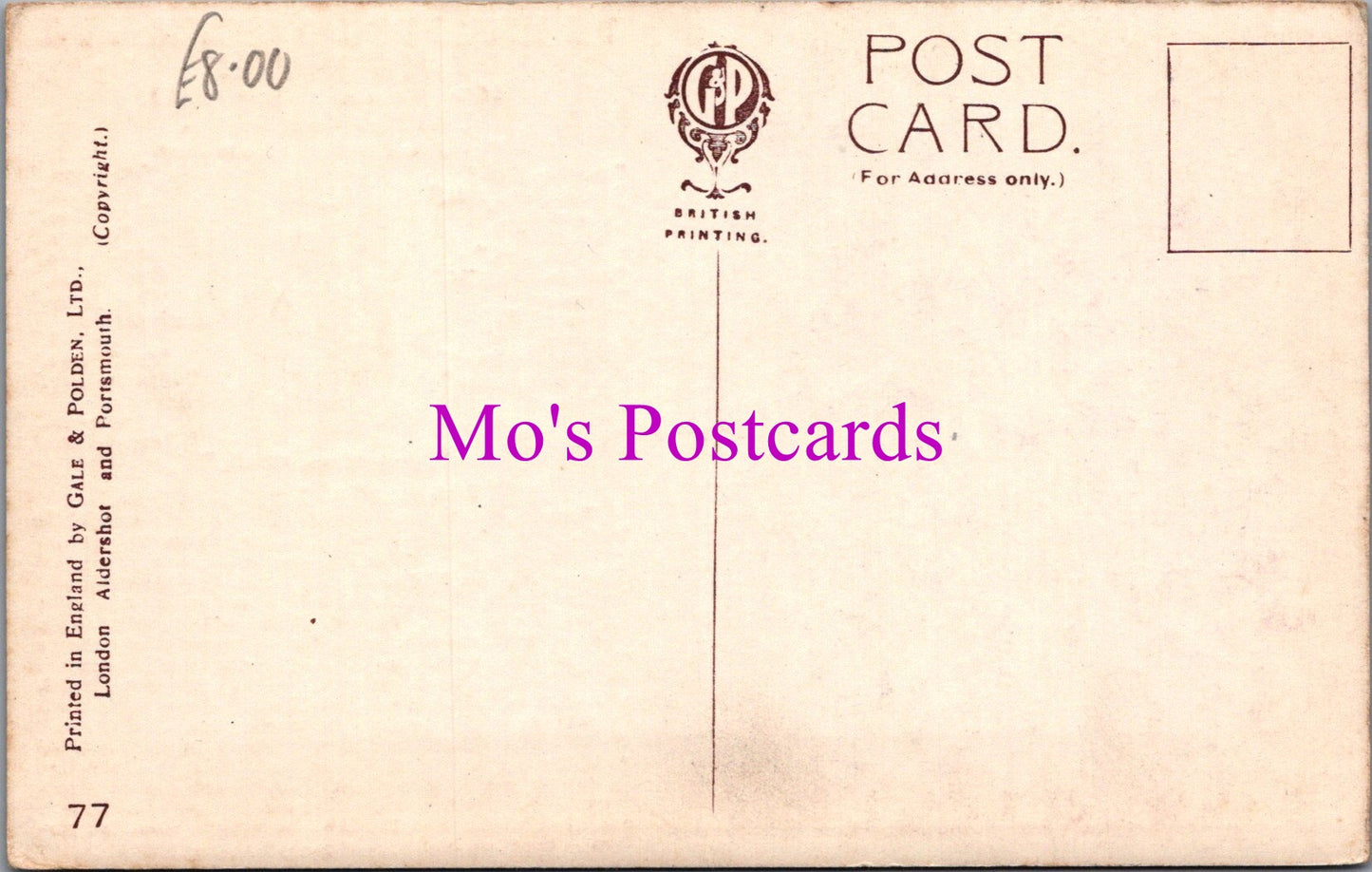 Military Postcard - The Oxfordshire and Buckinghamshire Light Infantry  SW15120