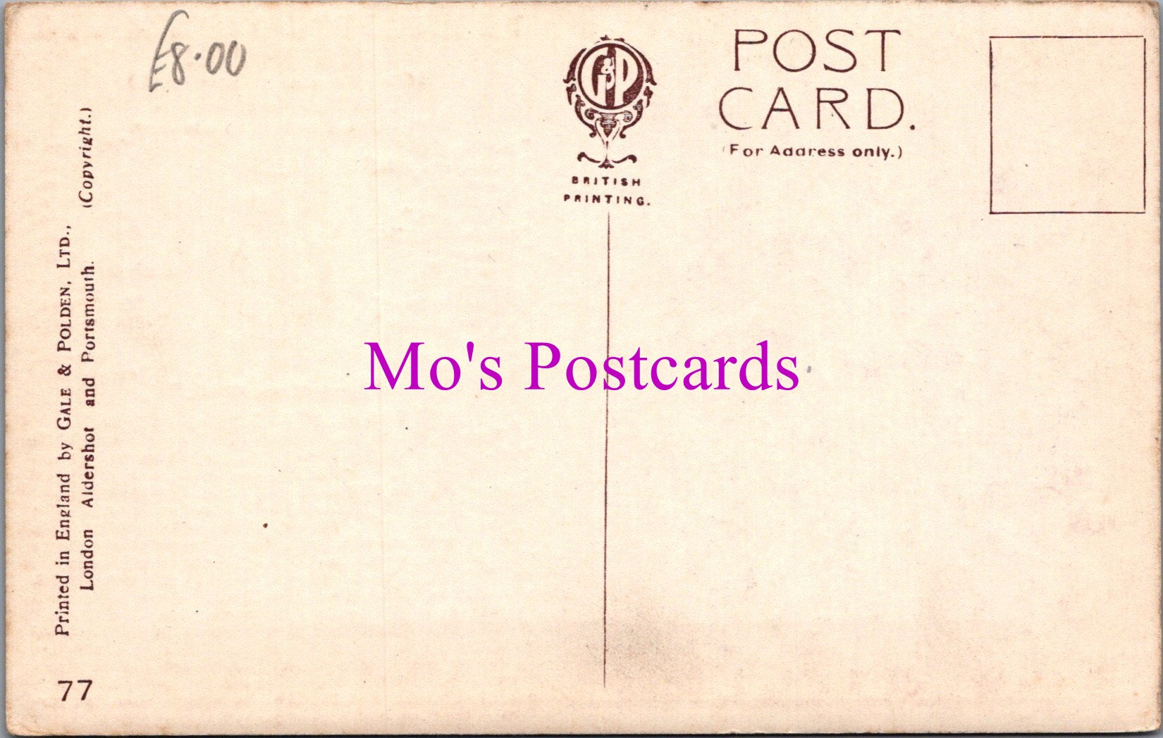 Military Postcard - The Oxfordshire and Buckinghamshire Light Infantry  SW15120