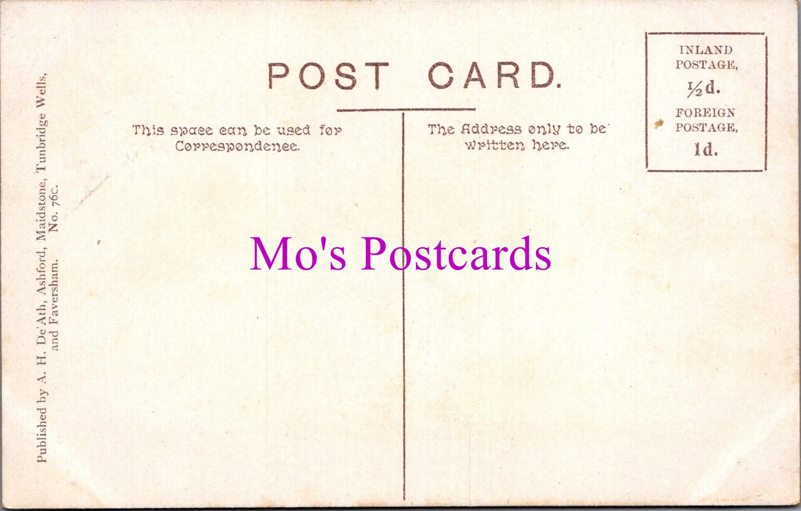 Kent Postcard - Pett Place, Charing  SW15424