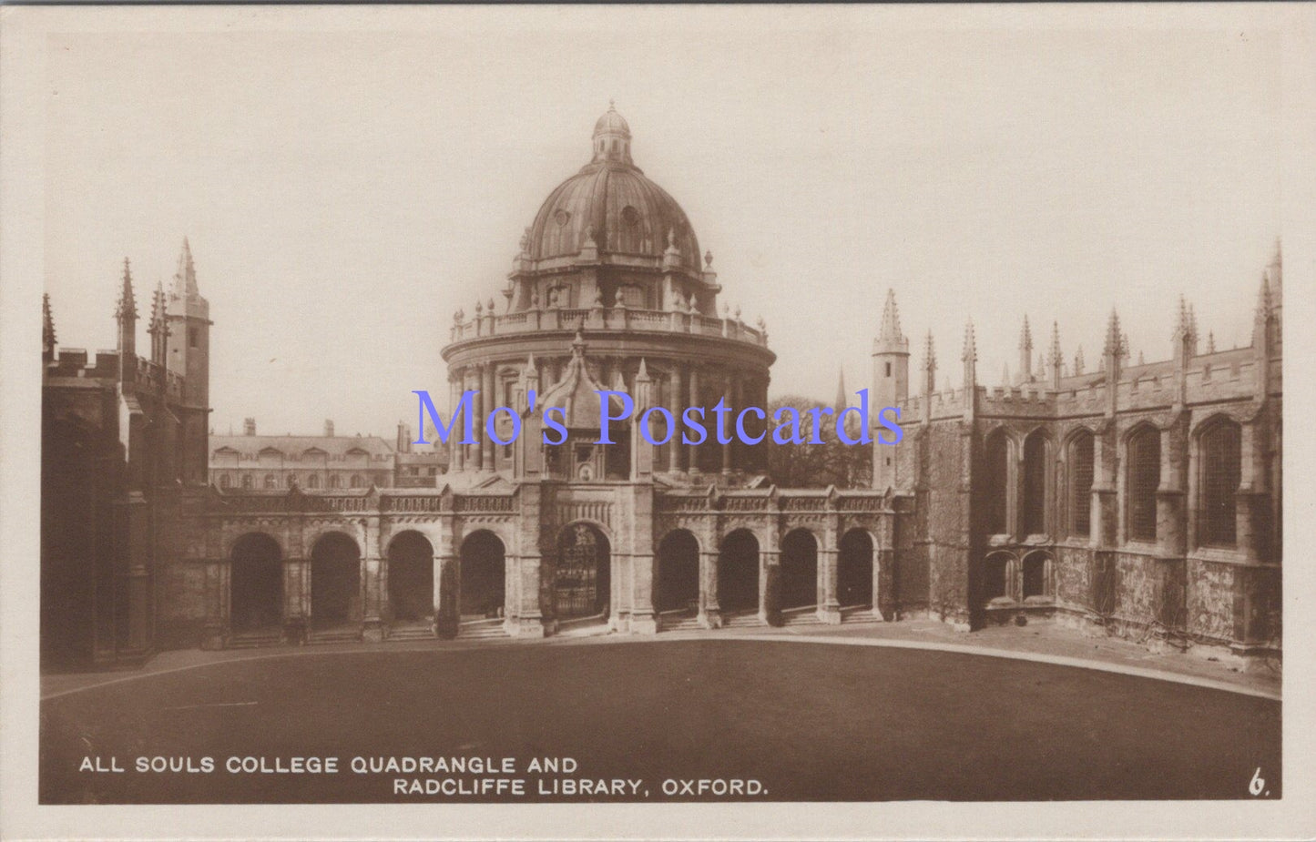 Oxfordshire Postcard - Oxford, All Souls College Quadrangle   DC1711