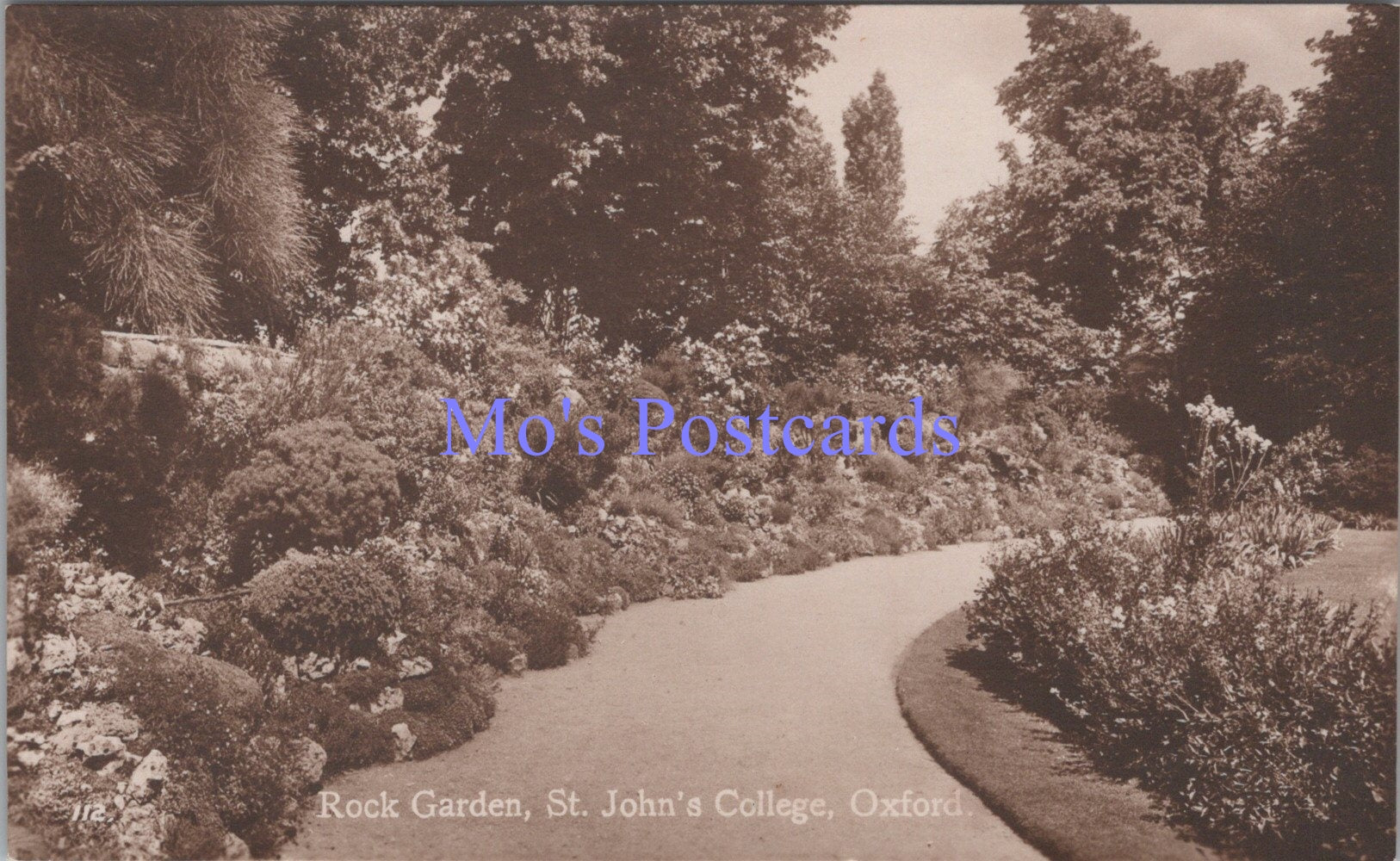 Oxfordshire Postcard - Oxford, St John's College Rock Garden  DC1712