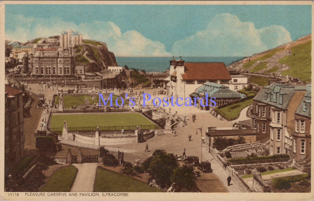 Devon Postcard - Ilfracombe Pleasure Gardens and Pavilion  DC1657
