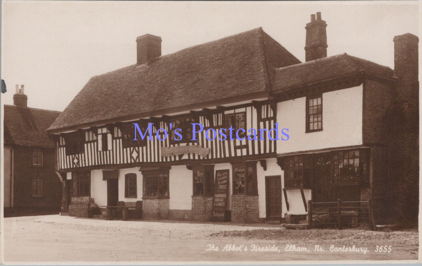 Kent Postcard - The Abbot's Fireside, Eltham, Nr Canterbury  SW13817
