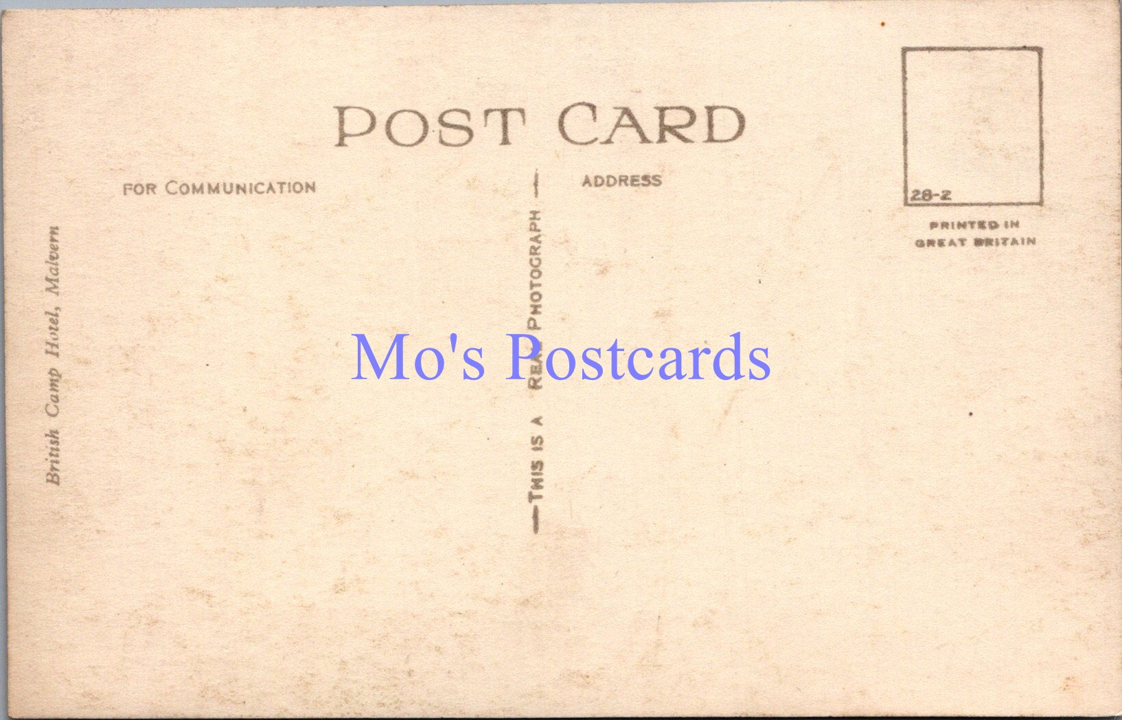 Worcestershire Postcard - Malvern, British Camp and Hotel    SW13819