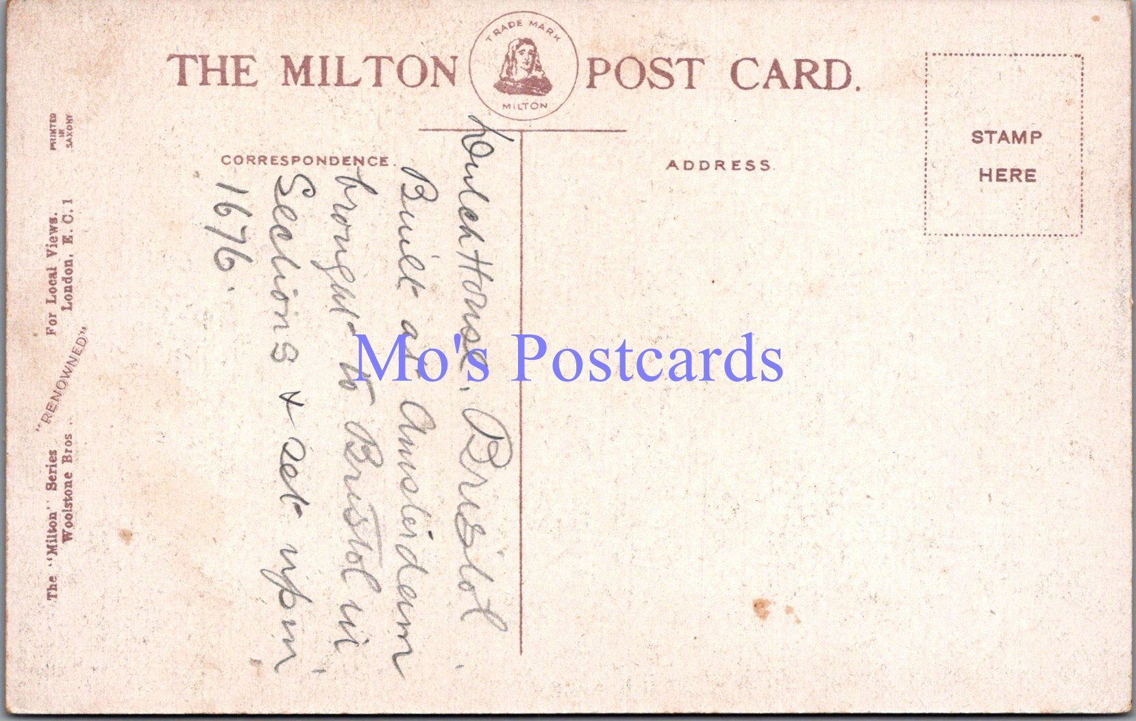 Bristol Postcard - Old Dutch House, Corner of Wine Street  SW13827