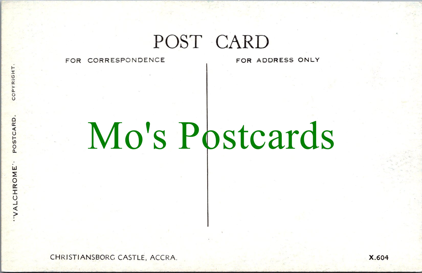 Ghana Postcard - Christiansborg Castle, Accra  SW13602