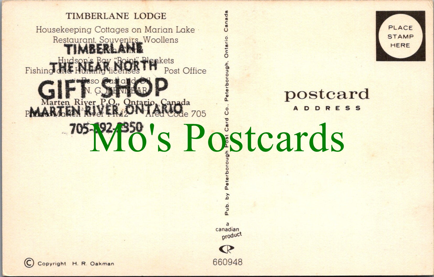 Canada Postcard - Timberlane Lodge, Marten River, Ontario SW13617