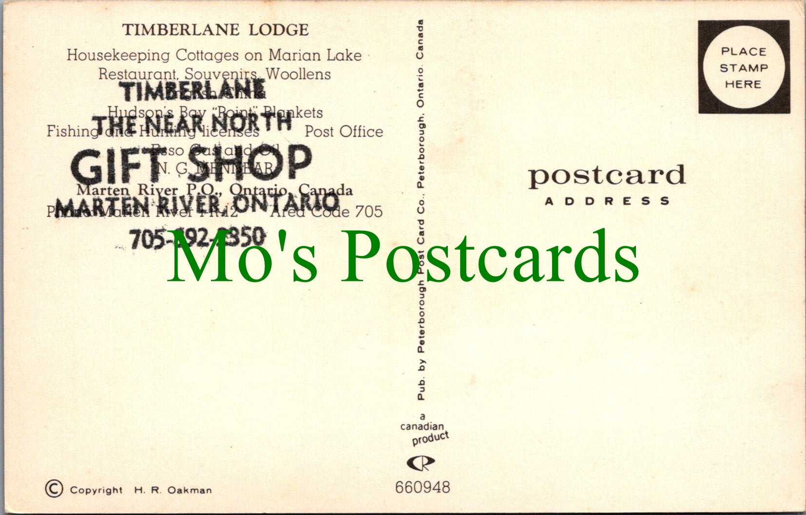 Canada Postcard - Timberlane Lodge, Marten River, Ontario SW13617