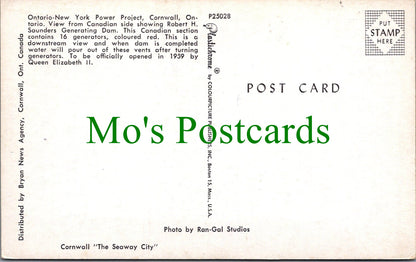 Canada Postcard - Ontario-New York Power Project   SW13629