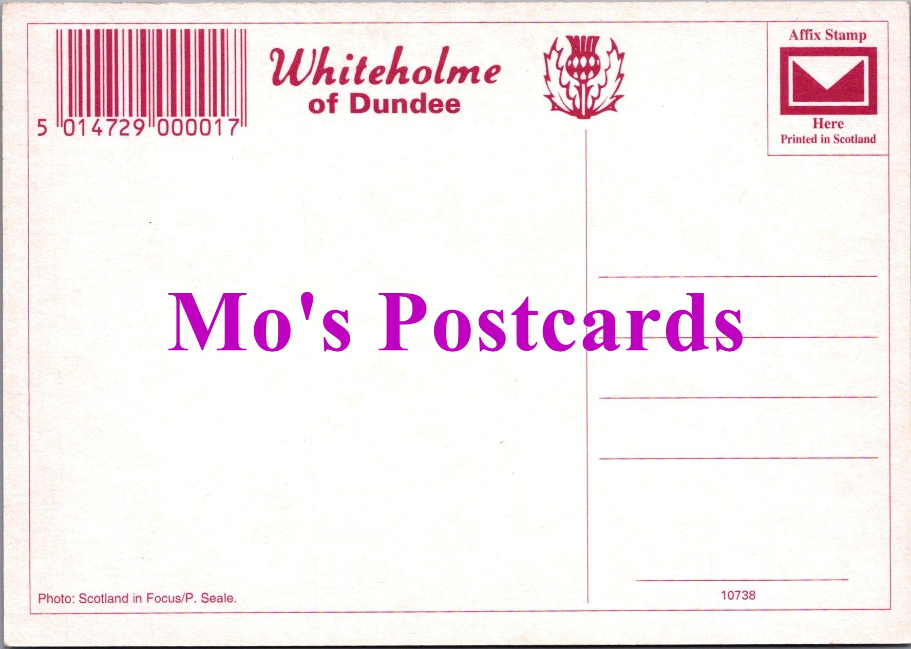 Scotland Postcard - Holy Island, Isle of Arran   SW14957
