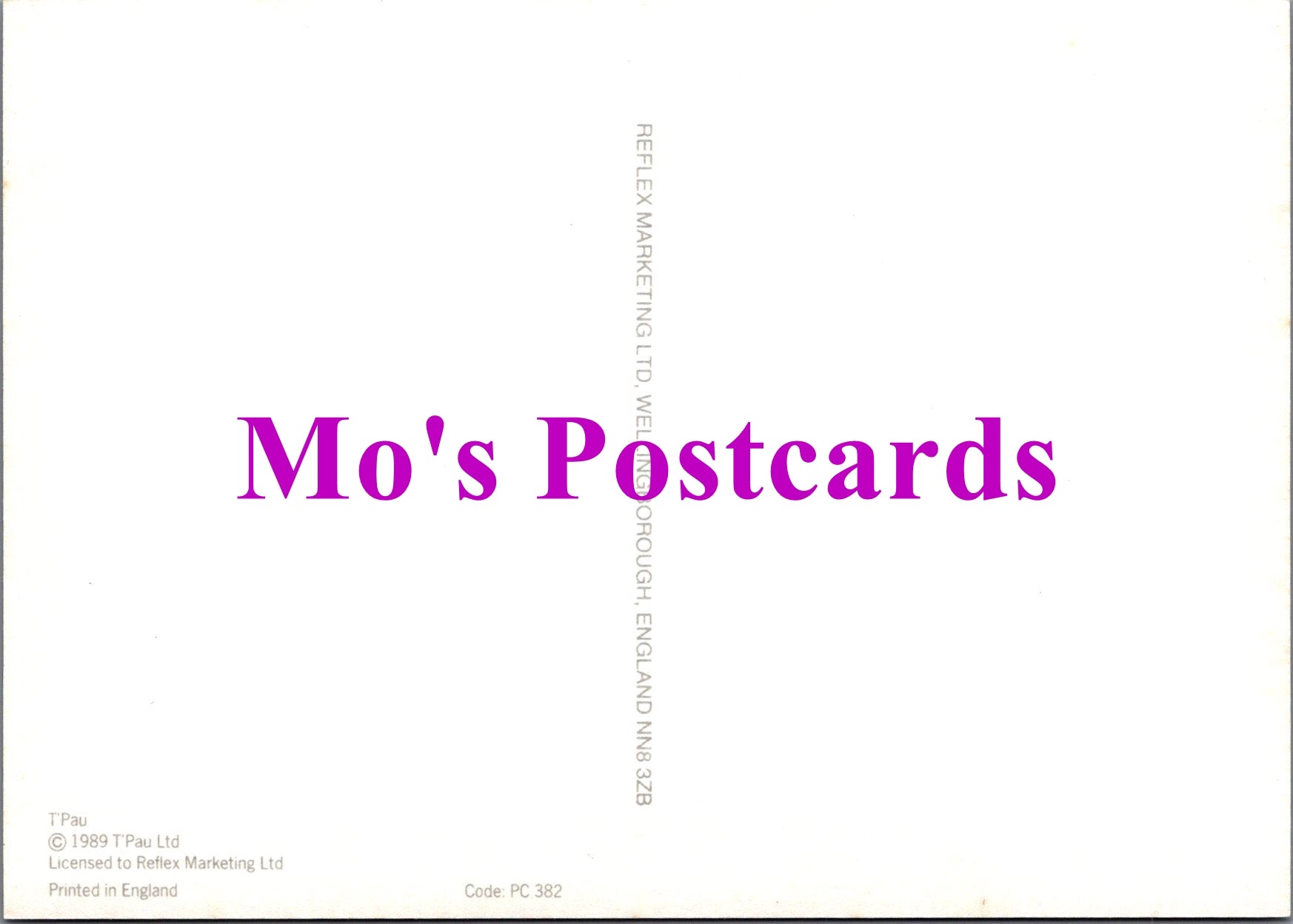 Music Postcard - T'Pau, English Pop Group, Carol Decker  SW14958