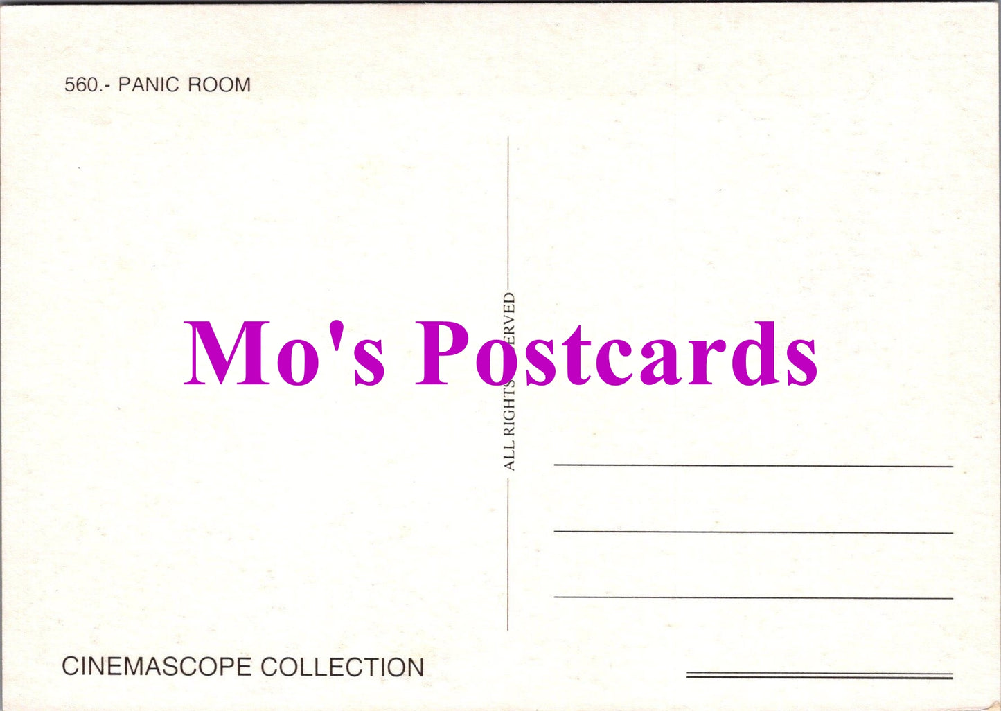 Film Postcard - Panic Room, Jodie Foster  SW14959