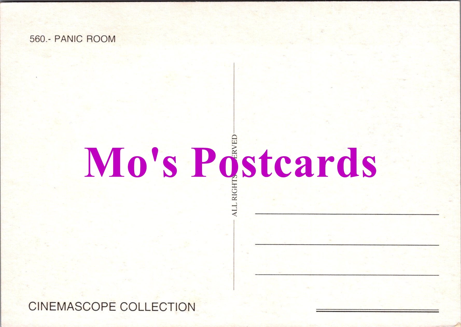 Film Postcard - Panic Room, Jodie Foster  SW14959