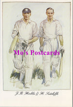 Load image into Gallery viewer, Sport Postcard - Cricket, Cricketeers J.B.Hobbs and H.Sutcliffe SW14966
