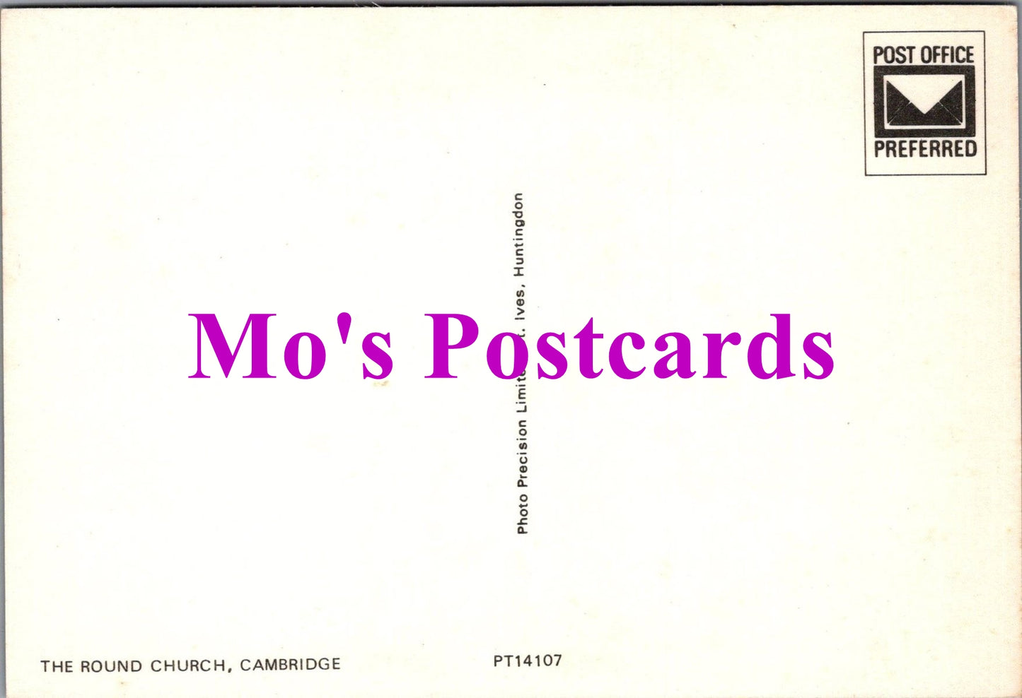 Cambridgeshire Postcard - The Round Church, Cambridge  SW15028