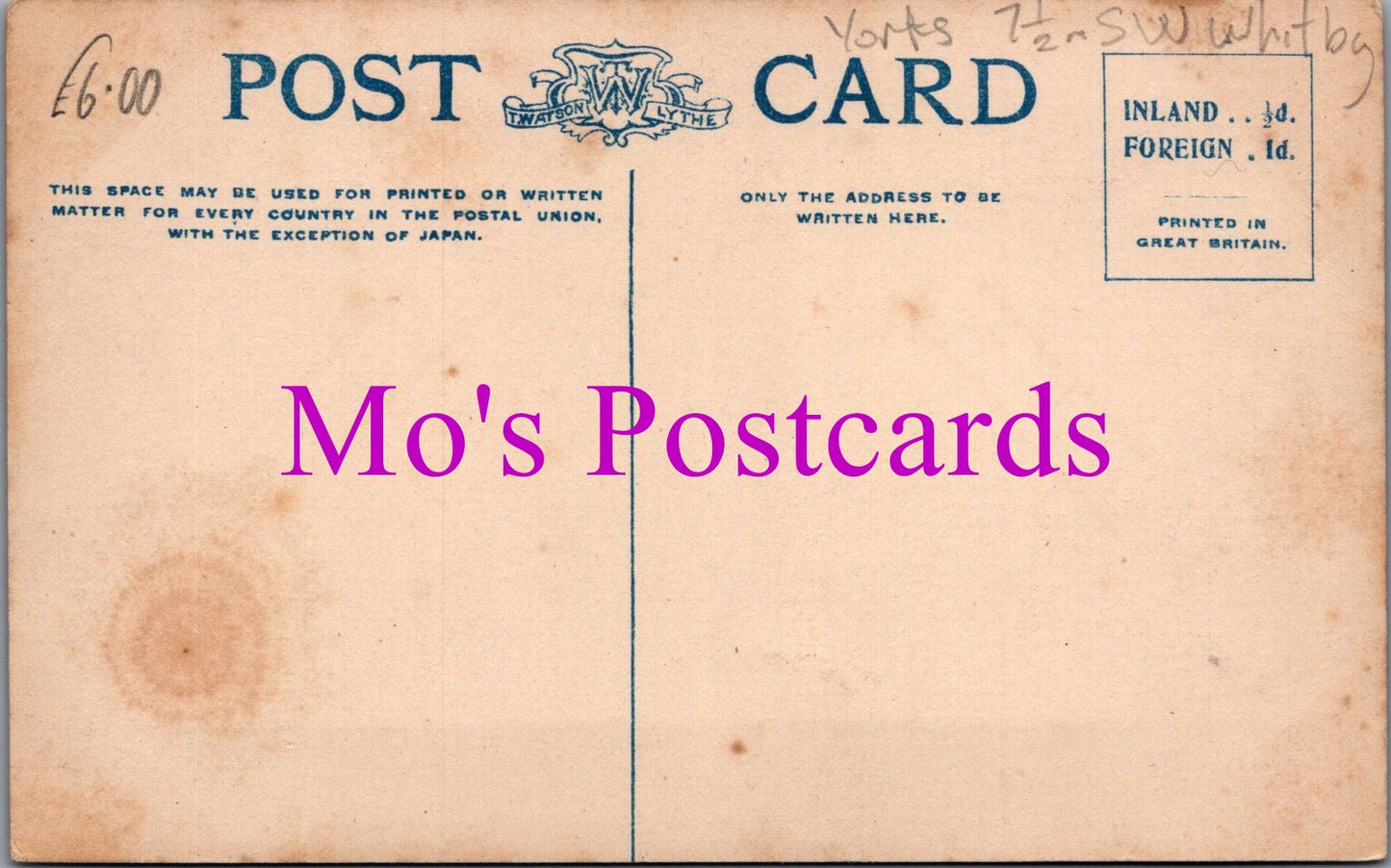 Yorkshire Postcard - Egton Lodge, Whitby  SW15404
