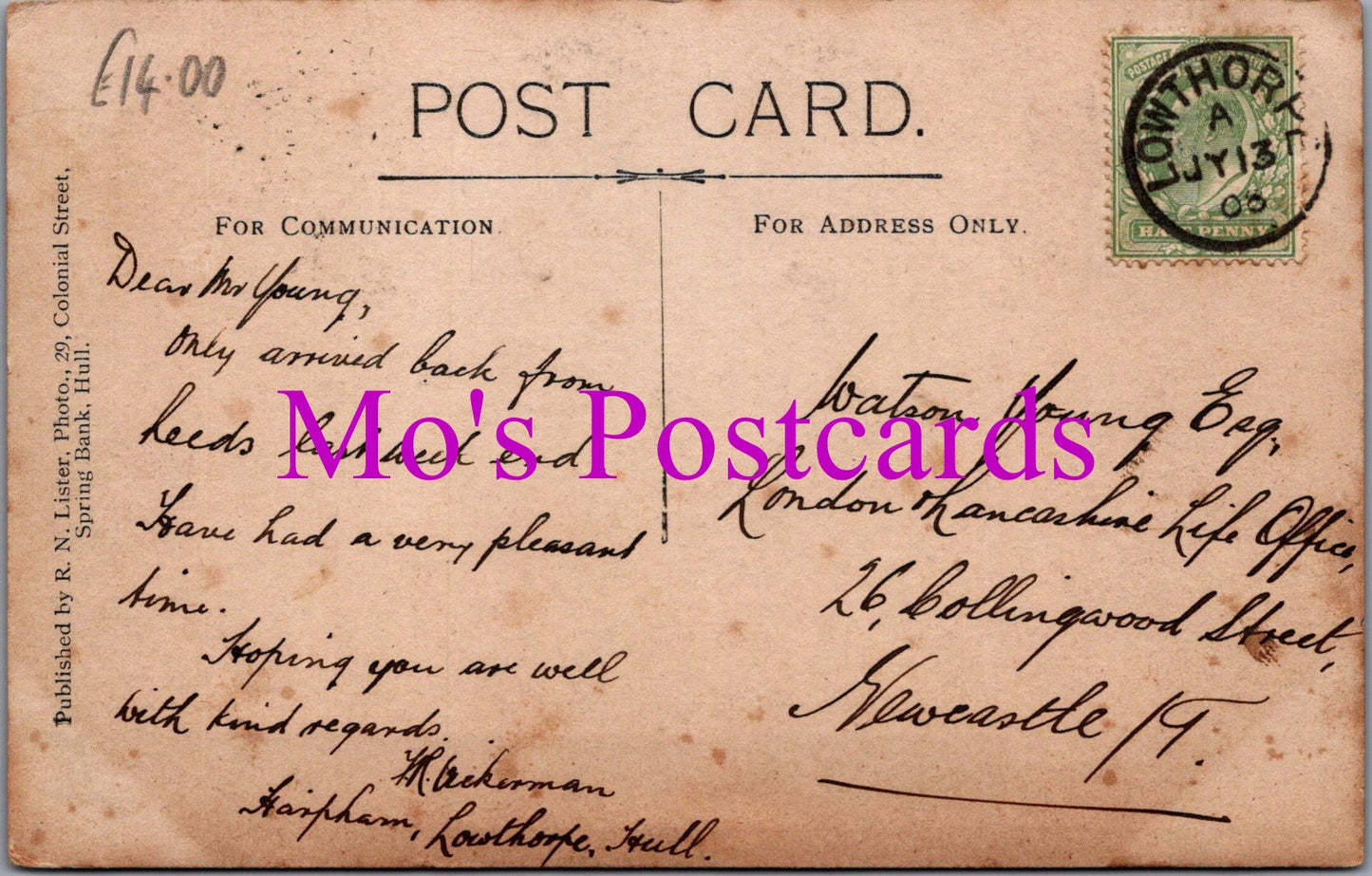 Yorkshire Postcard - Harpen From Church Tower  SW15406