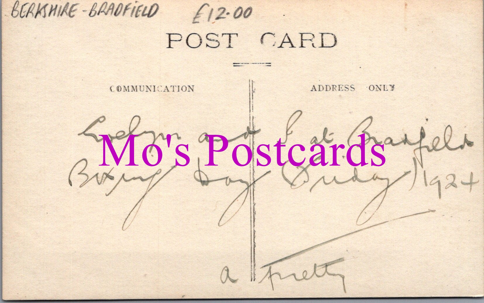 Berkshire Postcard - School Bridge, Bradfield  SW15418