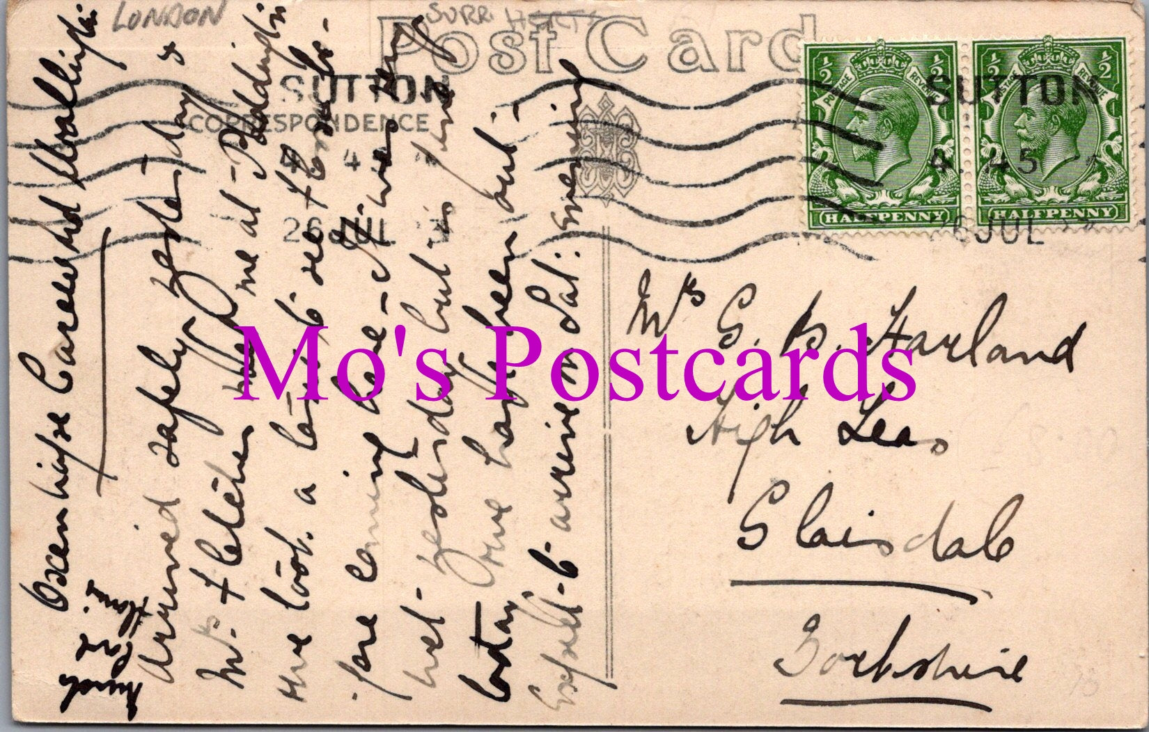 London Postcard - Carew Road, Wallington, Sutton  SW15305