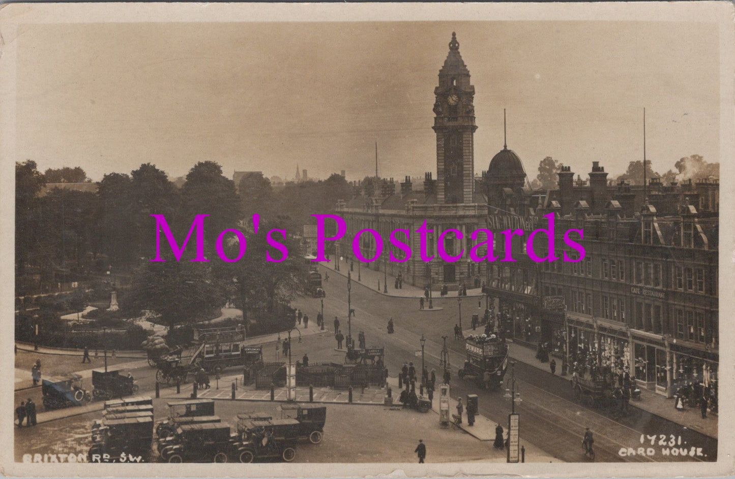 London Postcard - Aerial View of Brixton Road  SW15308