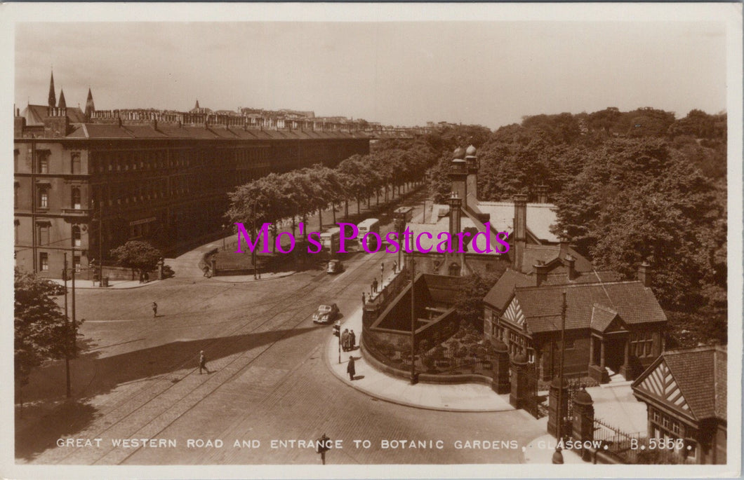 Scotland Postcard - Glasgow, Great Western Road  SW14217