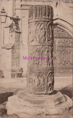Yorkshire Postcard - Saxon Cross, Masham    SW14224