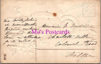 Embossed Greetings Postcard - Sincere Wishes, Voeux Sinceres   SW14276