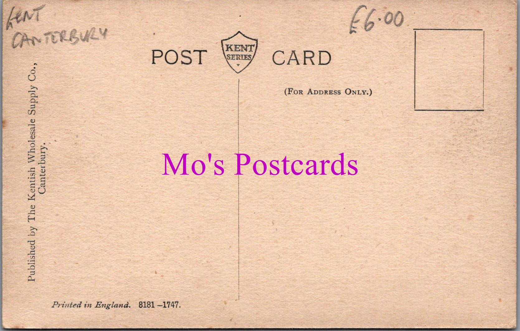Kent Postcard - St George's Street, Canterbury   SW14293