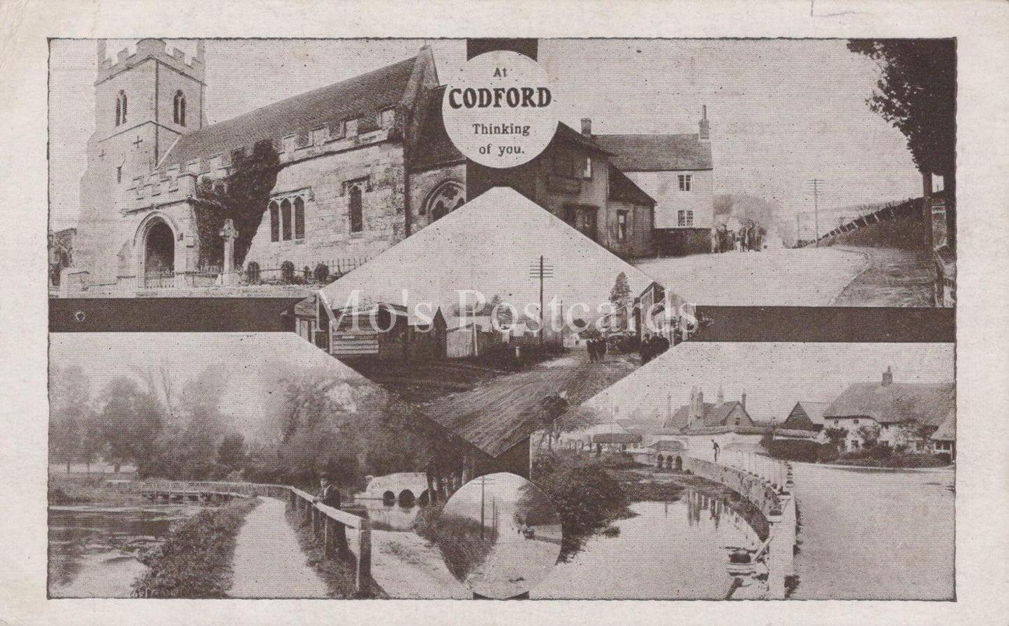 Wiltshire Postcard - At Codford St Mary Thinking of You  XT965