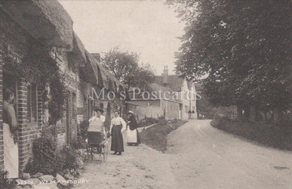 Wiltshire Postcard - West Amesbury Village Street, The Woodford Valley   XT966
