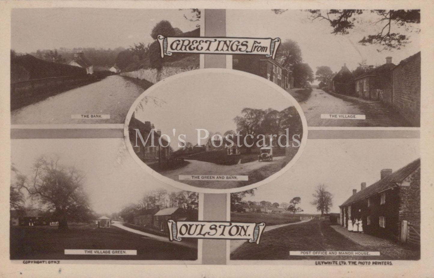 Yorkshire Postcard - Greetings from Oulston Village, Hambleton District  XT973